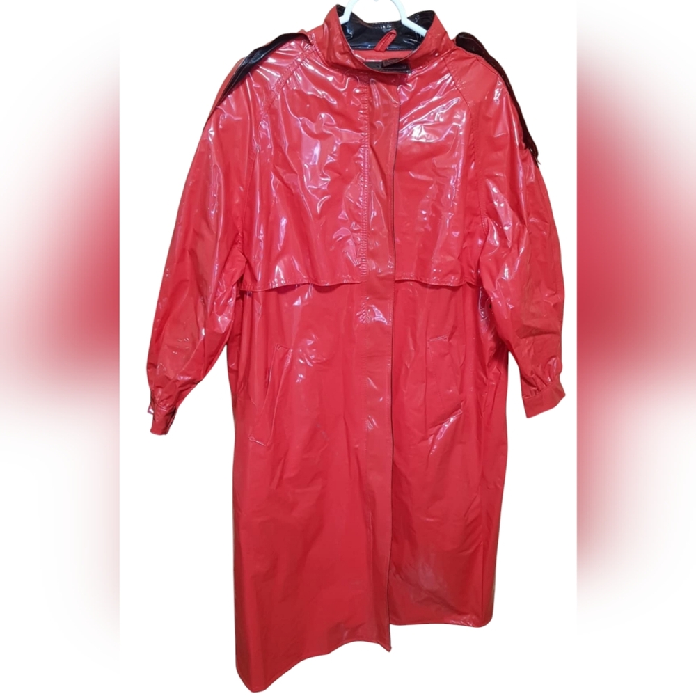 Ultra Rare Vintage Vinyl Waterproof Raincoat